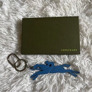 Longchamp Blue Keychain